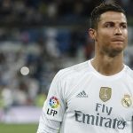 Ronaldo vloekend het veld af na zege