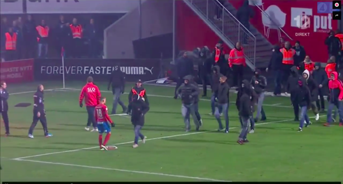 Hooligans vallen zoon oud-Feyenoorder Larsson aan na degradatie