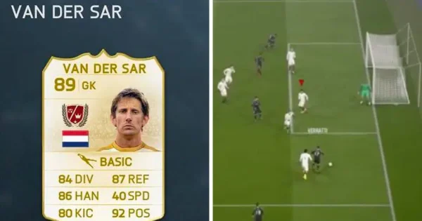 Van der Sar heeft ongelofelijke redding in huis… in FIFA 17