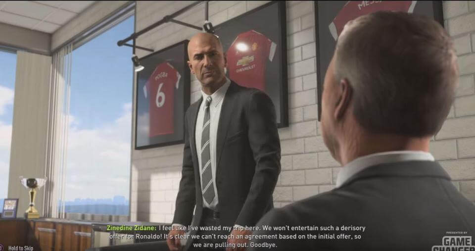 Zidane boos in FIFA 18