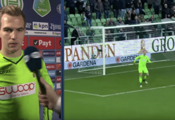 Vitesse-keeper komt met bizarre reden waarom hij eigen goal liet gaan