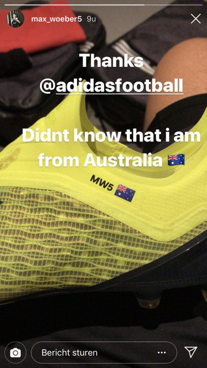 Blunder Adidas: Wöber ontvangt schoenen met Australische vlag