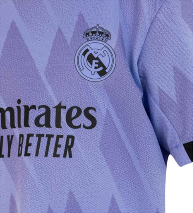 Logo nieuwe uitshirt Real Madrid 2022/2023