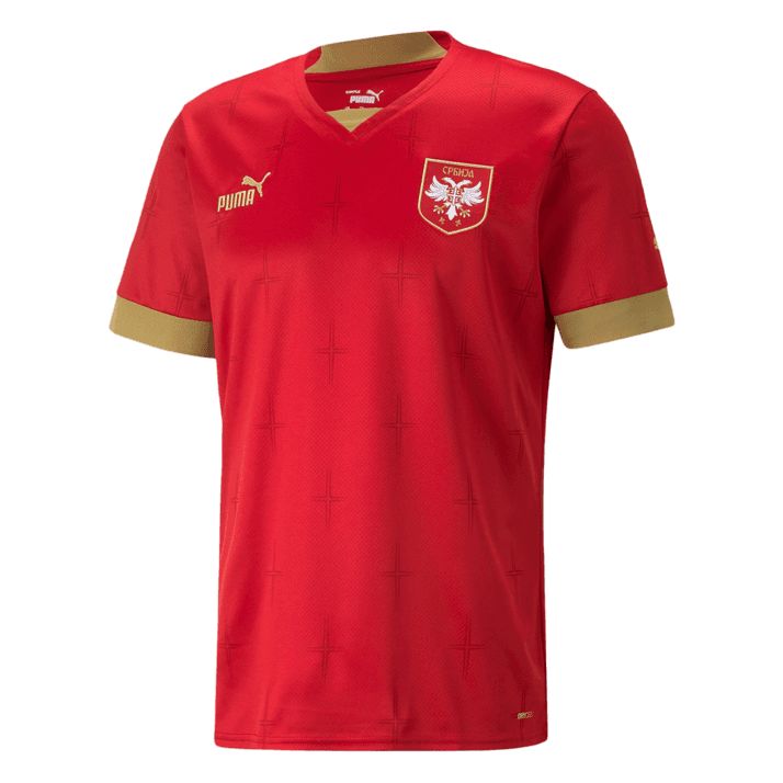 Thuisshirt deelnemer Servië WK 2022