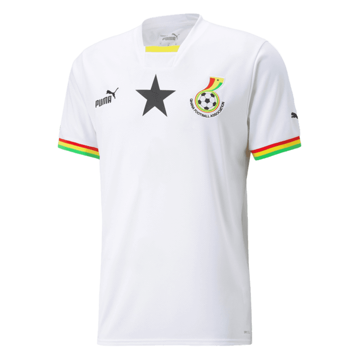 Thuisshirt deelnemer Ghana WK 2022